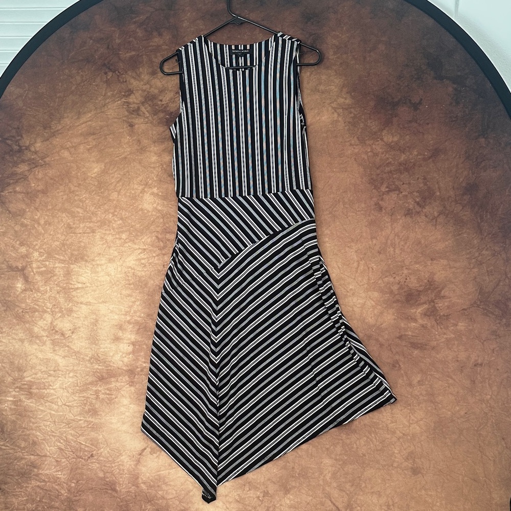 Banana Republic Striped Asymmetrical Dress